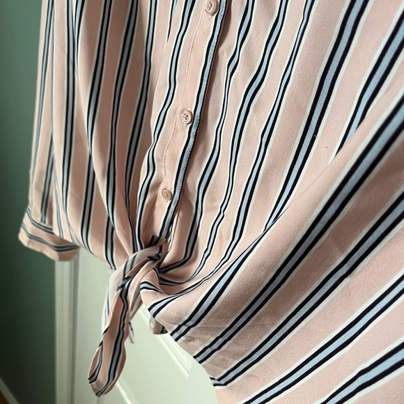 Heyton Large striped blouse, new without tags, pink and blue - Picture 4 of 6